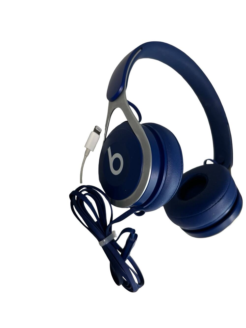 Beats EP Wired On-Ear Headphones Blue w/ Lightning Adapter & Carry Pouch